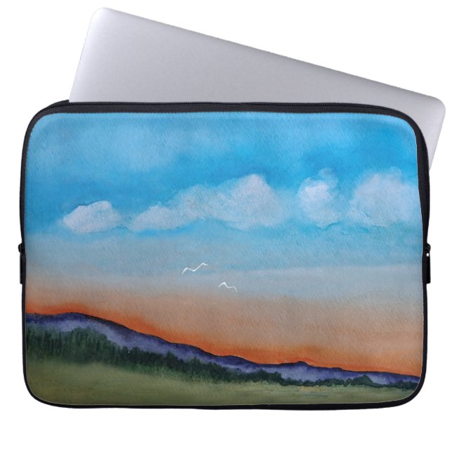 Graceful Glows Sunset Hills Laptopschutzhülle (Vorderseite)