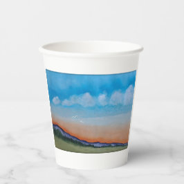 Graceful Glows Sunset Hills Pappbecher