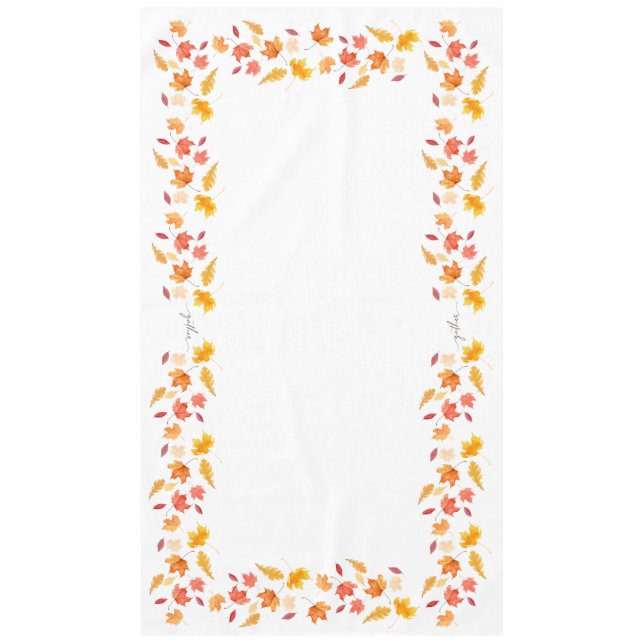 Graceful Herbstlaubs-Tischdecke Tischdecke (Vorderseite)