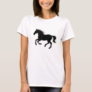 Graceful Horse Silhouette in Motion T-Shirt