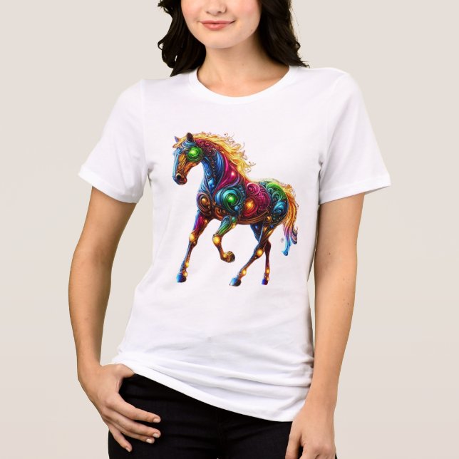 Graceful Horse Tri-Blend Shirt (Vorderseite)