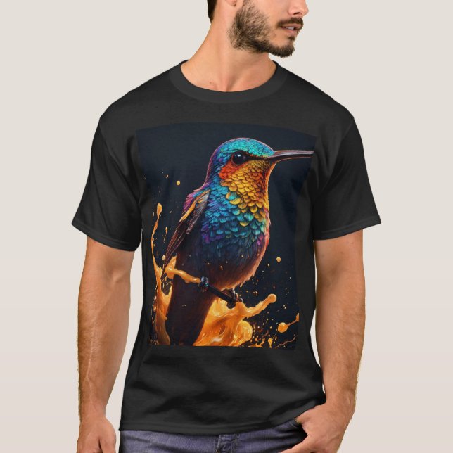 Graceful Hummingbird Flight T-Shirt (Vorderseite)