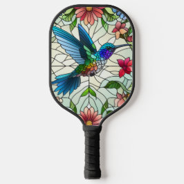 Graceful Hummingbird mit festem Glaseffekt Pickleball Schläger