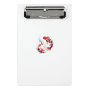 Graceful Koi Dance Mini Klemmbrett