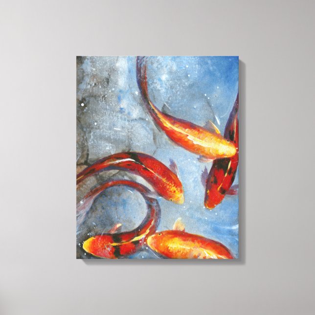 Graceful Koi I Leinwanddruck (Vorderseite)