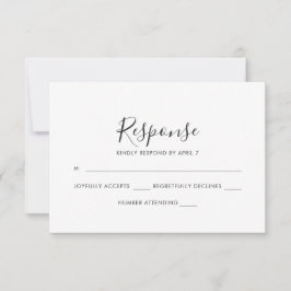 Graceful Palms Wedding Rsvp Card Karte