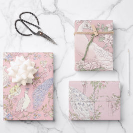 Graceful Peacock ornament Geschenkpapier Set