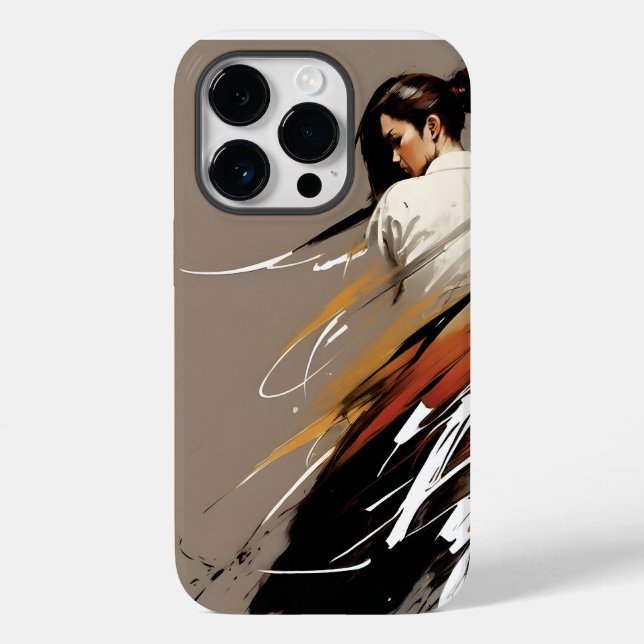 Graceful Power, Female Karate Athlete, Minimalisti Case-Mate iPhone 14 Pro Hülle (Rückseite)