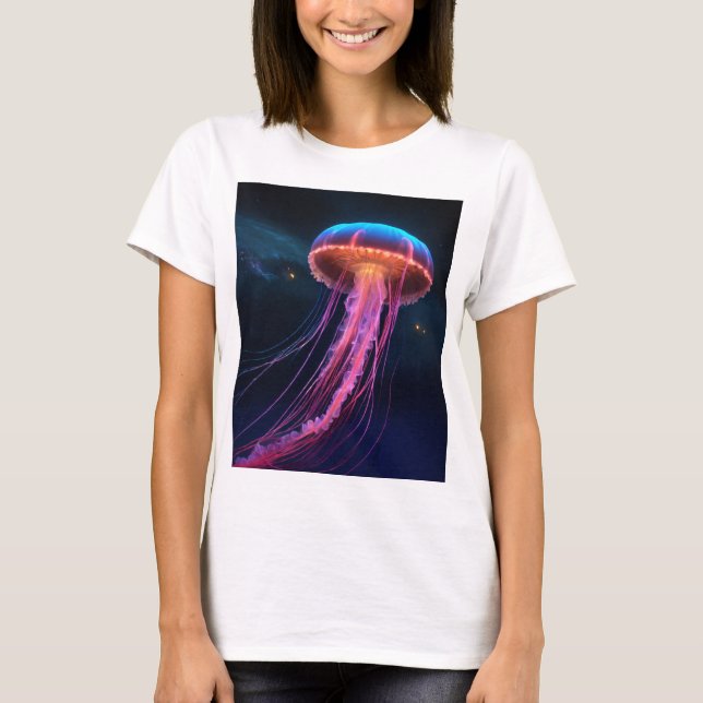 Graceful Quallyfish T - Shirt Tauchen in ozeanisch (Vorderseite)