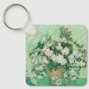 Graceful Rose in einer Vase von Vincent van Gogh Schlüsselanhänger