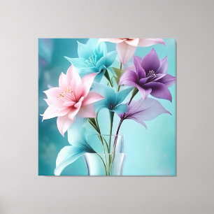 "Graceful Serenity - Lilly Stretched Canvas Print" Leinwanddruck