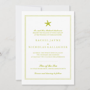 Graceful Starfish   Hochzeit Einladung