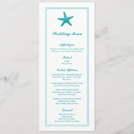 Graceful Starfish | Hochzeitsmenü Menükarte