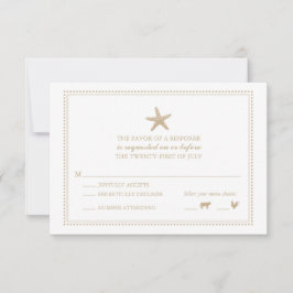 Graceful Starfish | HochzeitsrSVP RSVP Karte