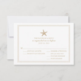 Graceful Starfish | HochzeitsrSVP RSVP Karte