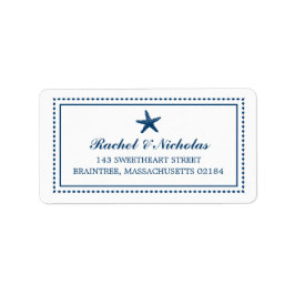 Graceful Starfish | Postadresse Adressaufkleber