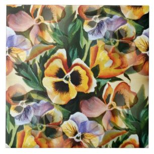 Graceful Stylish Gorgeous Vintag Pattern Stiefmütt Fliese
