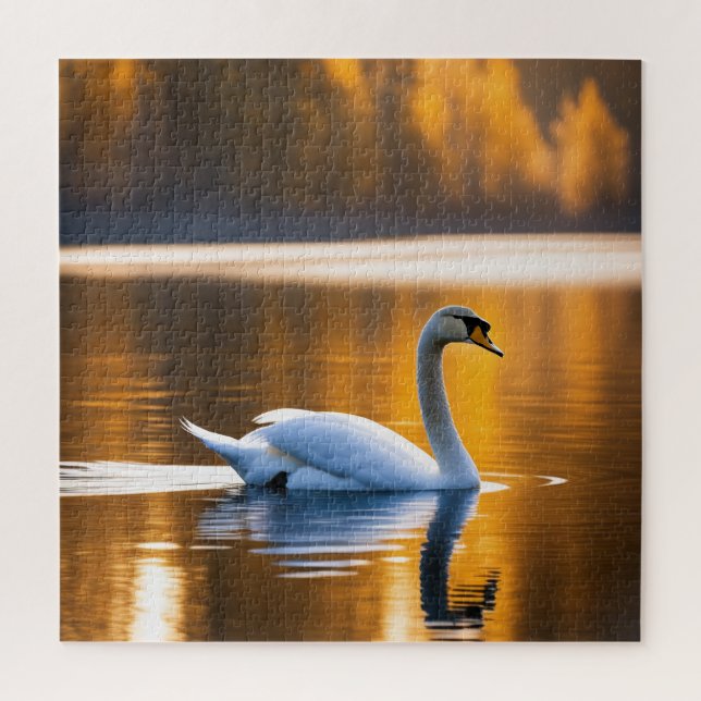 Graceful Swan am See (Vertikal)