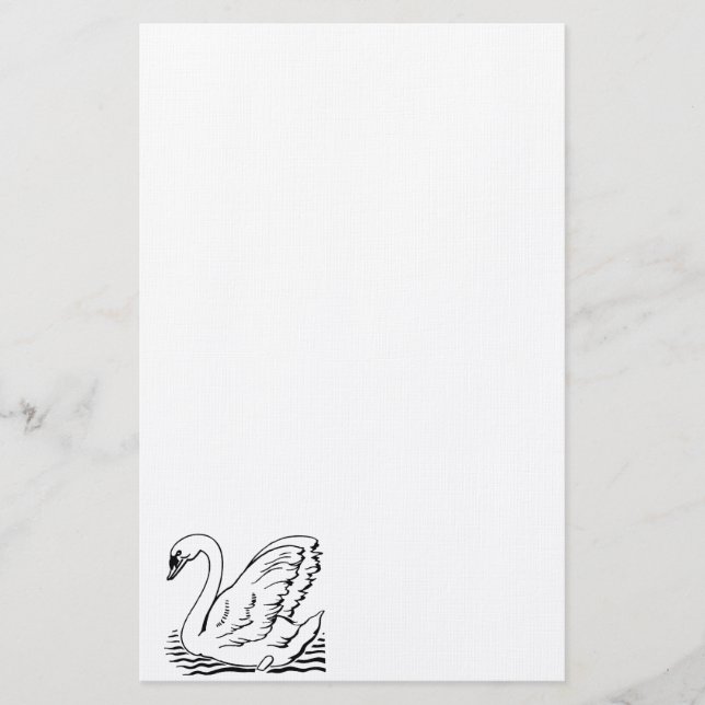 Graceful Swan Briefpapier (Vorderseite)