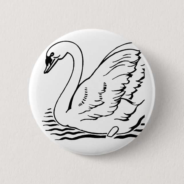 Graceful Swan Button (Vorderseite)