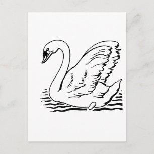 Graceful Swan Postkarte