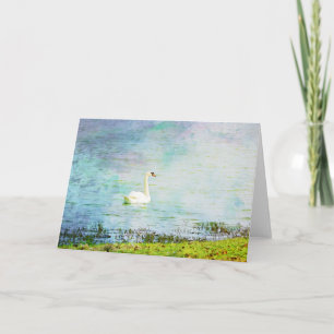 Graceful Swan Scripting Card Ephesians 4:7 Karte