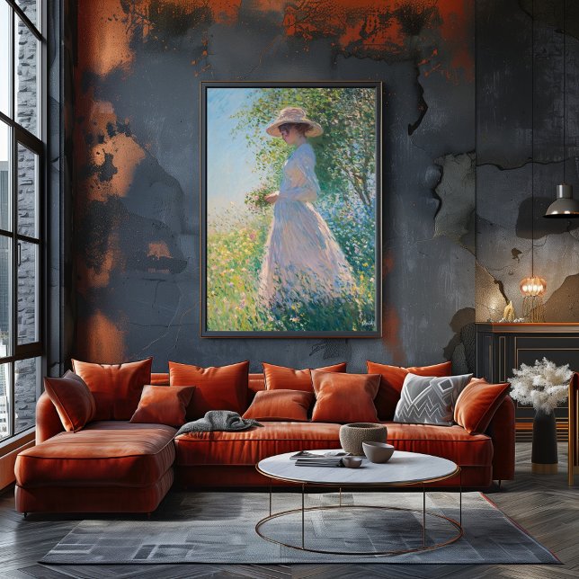 Graceful Women in Sunlit Meadow - Impressionist Poster (Von Creator hochgeladen)