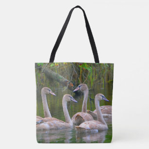 Graceful Young Swans Tasche