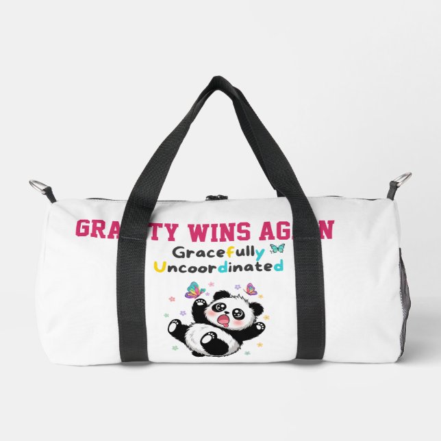 Gracefully Uncoordinated Cute Panda Duffle Bag (Vorderseite)