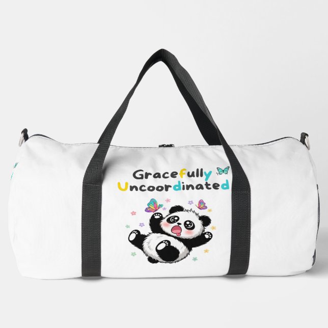 Gracefully Uncoordinated Cute Panda Duffle Bag (Vorderseite)