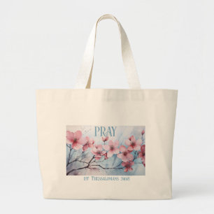 GraceGear - Bete Tote Bag-Blue Text Jumbo Stoffbeutel