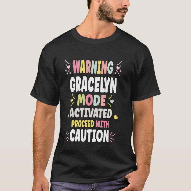 GRACELYN Personalisierte Frauengeschenk Custom GRA T-Shirt (Vorderseite)