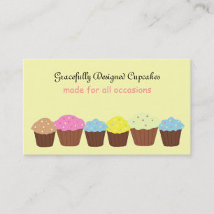 Gracevoll entworfene Cupcakes Visitenkarte