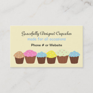 Gracevoll entworfene Cupcakes Visitenkarte