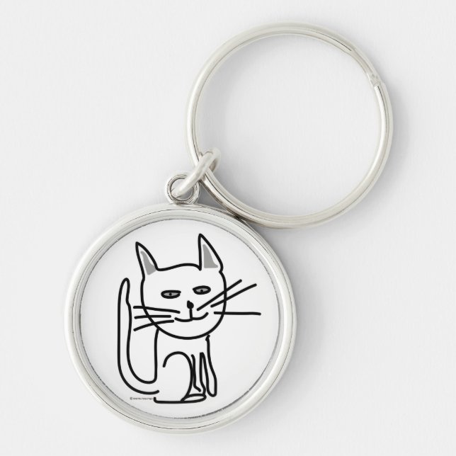 Graceys glückliche Katzen-Schlüsselkette Schlüsselanhänger (Vorne)
