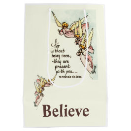 Gracful Angeles Bringen Comfort Sprichwort Aquarel Mittlere Geschenktüte