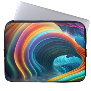 Gracful Bright Rainbow Wasserfall Laptopschutzhülle