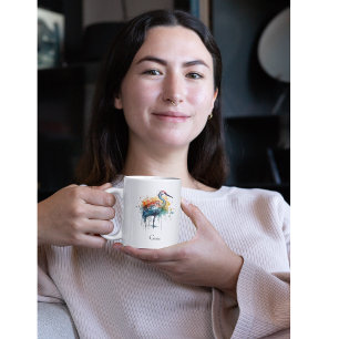 Gracful Crne: Wasserfarben Kunst, Brauch Verwandlungstasse