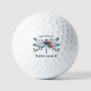 Gracful Resilience - Artistic Dragonfly Golfball