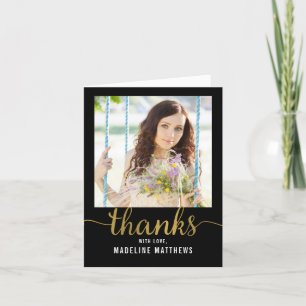 Gracful Script EDITABLE FARBE Vielen Dank Karte