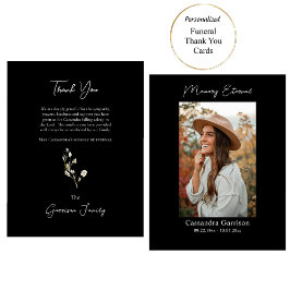 Gracful White Blume Foto Orthodox Gedenkstätte Dankeskarte