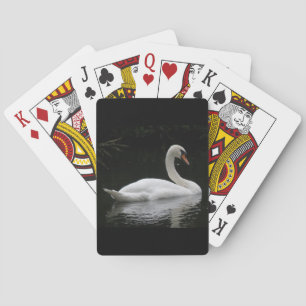 Gracful White Swan Spielkarten