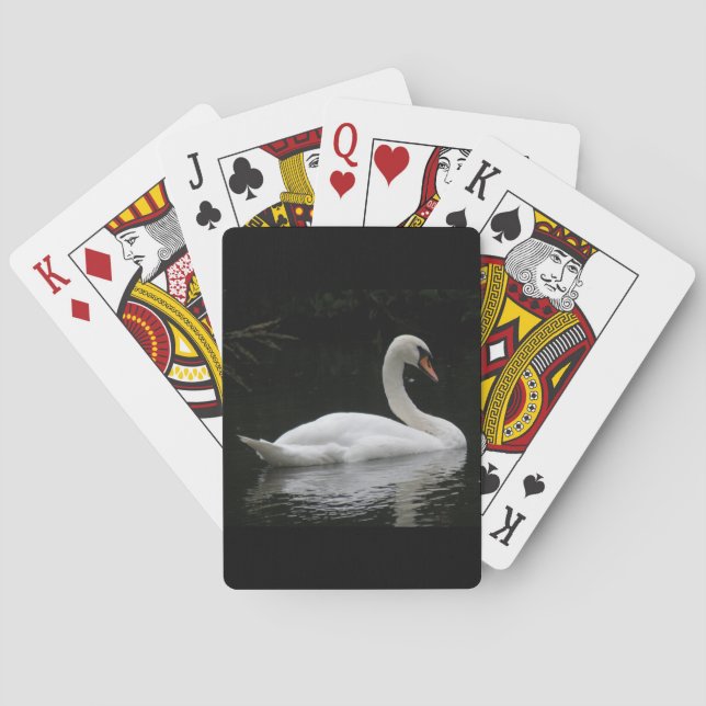 Gracful White Swan Spielkarten (Rückseite)
