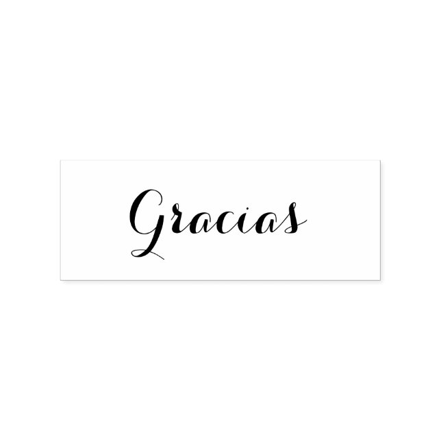 Gracias - Briefmarke aus Kautschuk Gummistempel (Prägung)