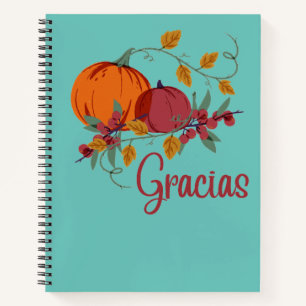Gracias calabaza notizbuch