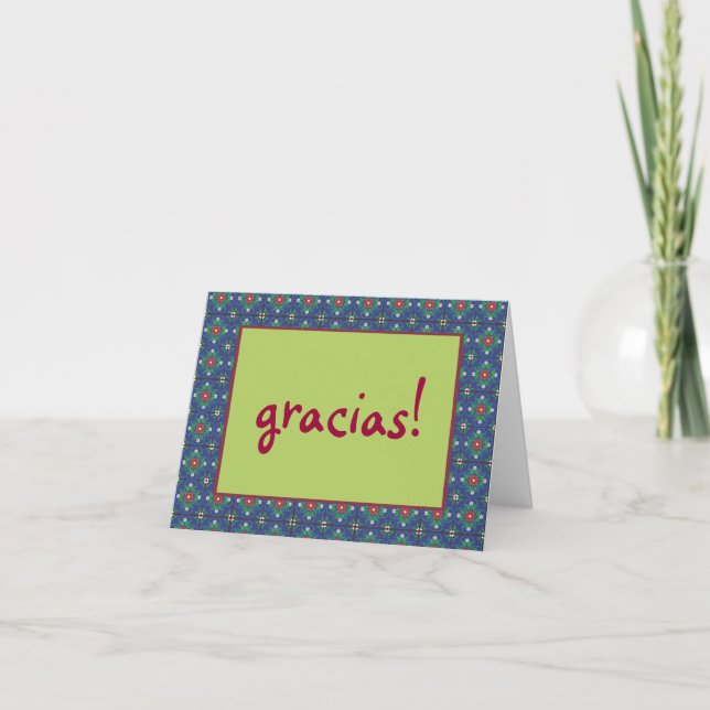 Gracias ! Carte (Devant)