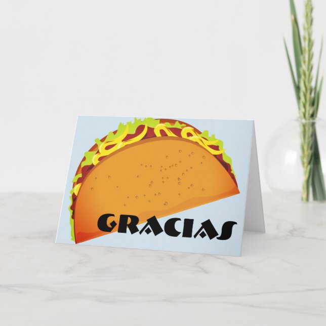 GRACIAS (Danke) Dankeskarte (Vorderseite)