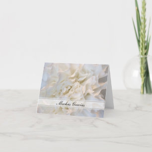 Gracias de Merci Espagnol Floral Blanc