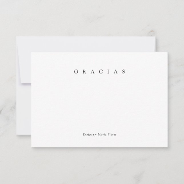 Gracias Familia Dankeskarte (Vorderseite)