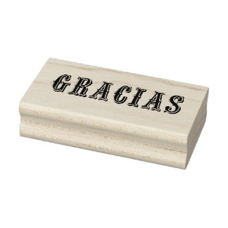 Gracias-Holz-Briefmarke Gummistempel